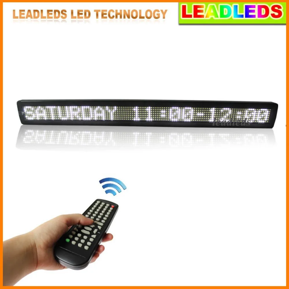 

white Led Display board indoor Programmable Scrolling Message led sign Board for Business and Store