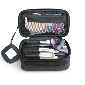 Brand organizer cosmetic bag double waterproof Makeup bag travel organizer cosmetologist case multi-function storage bag QE128 4