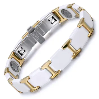 

Jewelry Ceramic Tungsten Steel Bracelet Magnet Bracelet Valentine's Day Couple Trend Bracelet