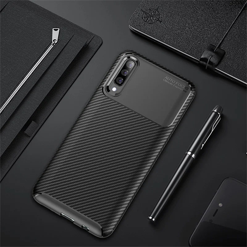Чехол для Samsung Galaxy A70 чехол A705F 6 7 дюйма углеродный силиконовый бампер A 70 SM-A705F |