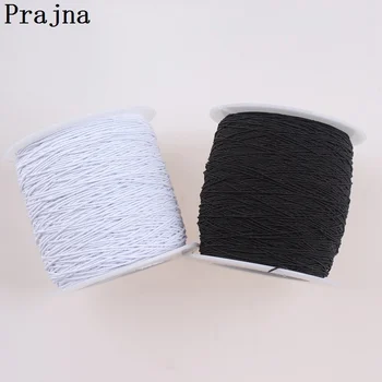 

Prajna White Black Elastic Thread Polyester Machine Sewing Thread Beading Industry Fabric Supplier Accessory 200 Meters/Roll DIY