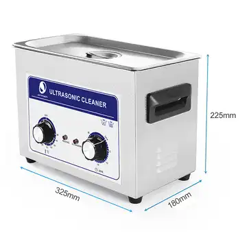 Skymen Ultrasonic Cleaner 4L 4.5L 180W Knob Stainless Steel Ultrasonic Cleaner Bath Hospital Industrial Auto Engine Parts