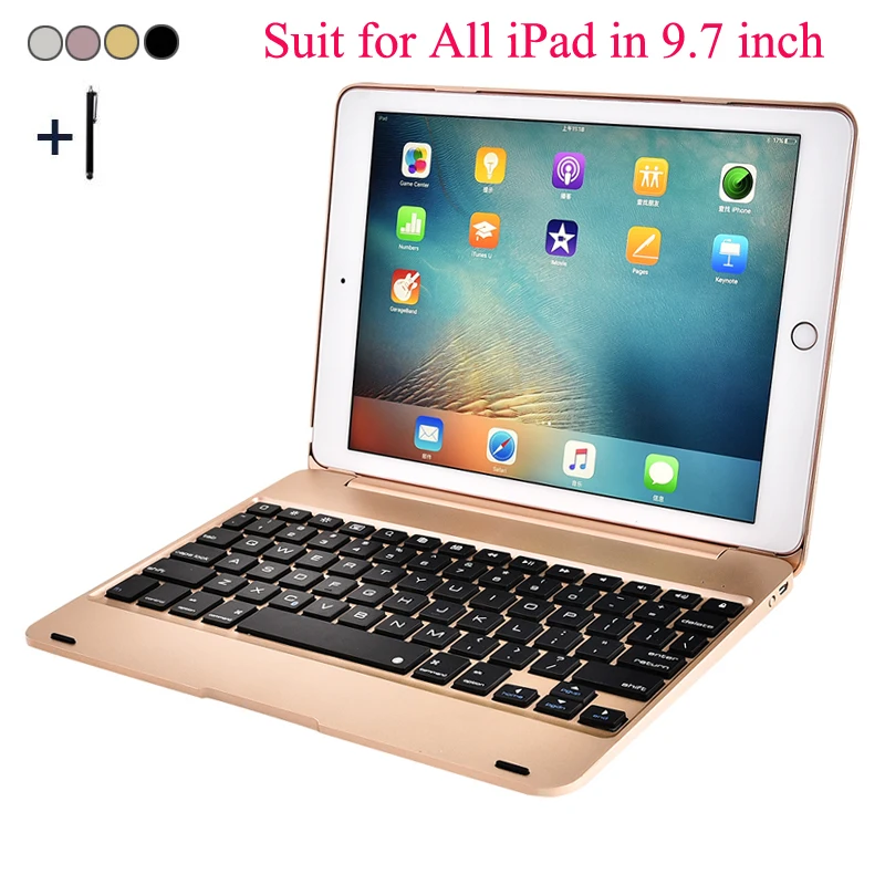 

For iPad 2018 9.7 2017 A1893 A1954 A1822 A1823 Wireless Bluetooth Keyboard Case For iPad Pro 9.7 2016 Air 1 2 A1673,A1674,A1675