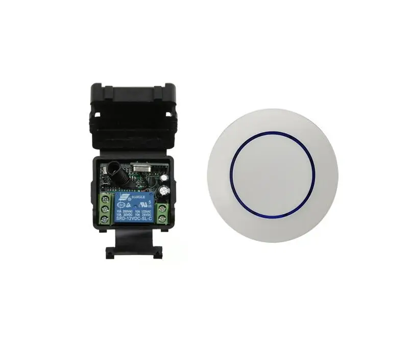 

DC 12 v mini wireless remote control switch 1 channel receiver transmitter Electric door button wall radio switch