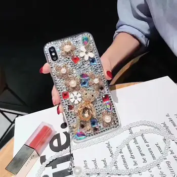 

XINGDUO bling Luxury Diamonds Rhinestone Case for iphone X XR XS MAX 3D cute Jewelled Teddy bear for iphone 6 7 8 6S Plus shell