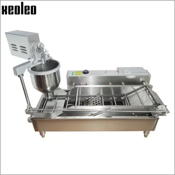 

XEOLEO Electric Donut Fry machine Ball Shape Donut Machine Cake Donut Fry Maker Full Automatic Counting system 3 set Mould