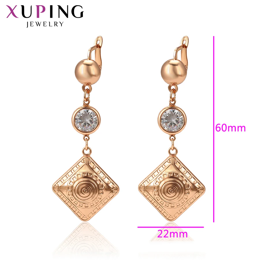 Xuping Luxury Long Earrings Elegant Simple Little Fresh Jewelry for Women Girls Romantic Must-have Charms Gift S197.2-97913