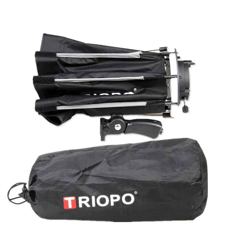 TRIOPO 55cm portátil al aire libre Octagon Softbox paraguas para Godox V860II TT600 TT685 YN560 III IV TR-988 Flash Speedlite caja suave - 2