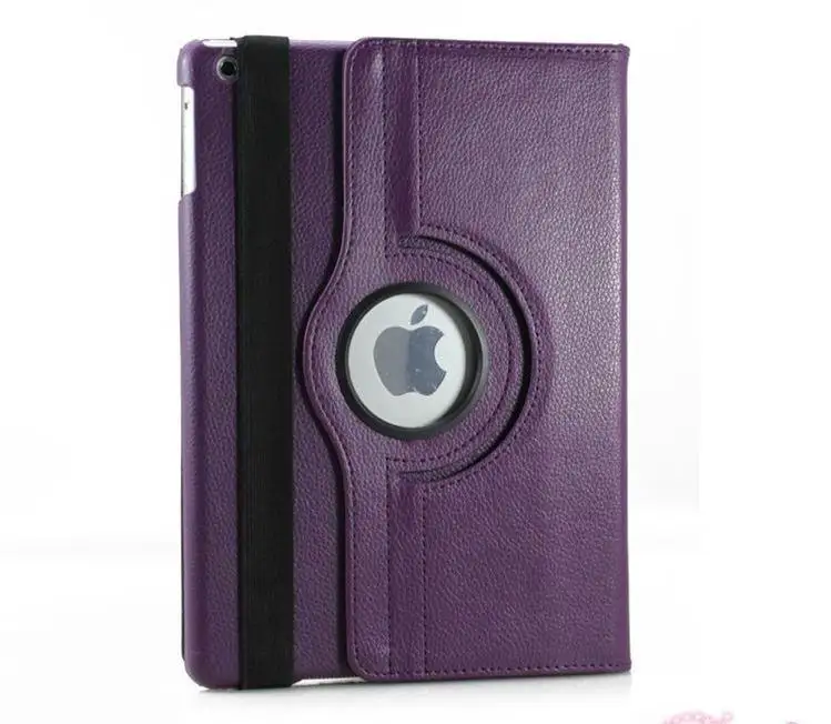 

Case Cover For Apple iPad Air 2/iPad 6 A1566, PU Leather Flip Smart Stand 360 Rotating Case Solid Color, 1PCS Free/Drop Shipping