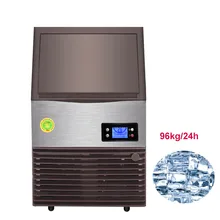 Jamielin Commercial Automatic Fresh Ice Maker 96kg/24H Square Ice Cube Making Machine Family Filter ice Maker