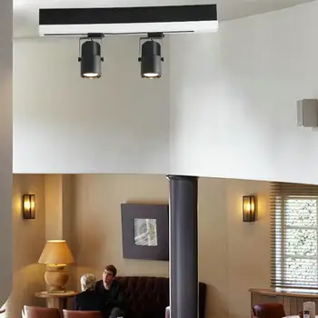 

AC85V-265V 35W 40W E27 PAR30 COB LED track light COB Track light clothing store track spot lighting high bright federal