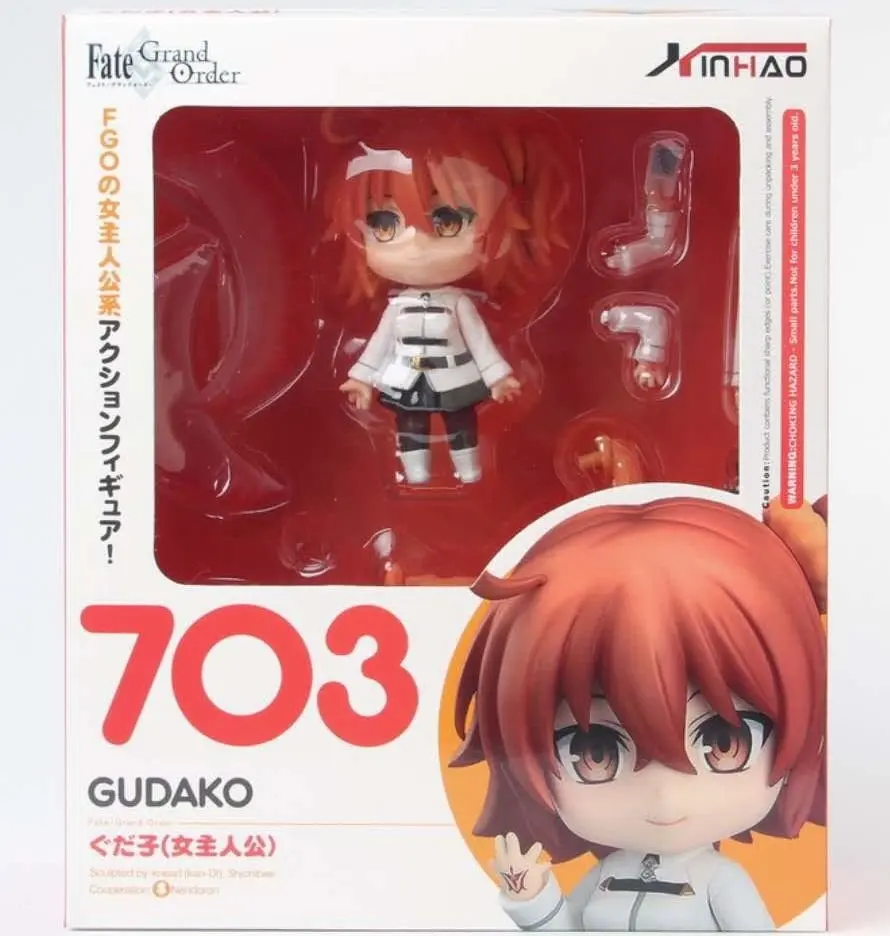 

Fate Grand Order Gudako Anime Action figure Model Toys Q Version Nendoroid 703# PVC Collection Dolls