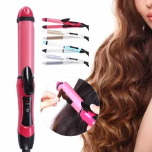 Профессиональный 2 в 1 керамический турмалиновый выпрямитель для волос, утюжок для завивки волос, гофрированный плоский утюг, быстрые инструменты для укладки волос