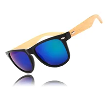 Bamboo Sunglasses Men Women Glasses Retro Vintage Wood Legs Resin Lens Sun Glasses Wooden Frame Handmade Oculos De Sol Sunglass