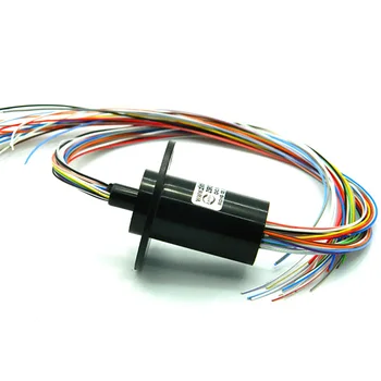 

24 Channel Flat Slip Ring Diameter 22mm 24Circuits 2A Mini Sliprings For DIY Stage Lamp Toys Robot Rotary Electrical connector