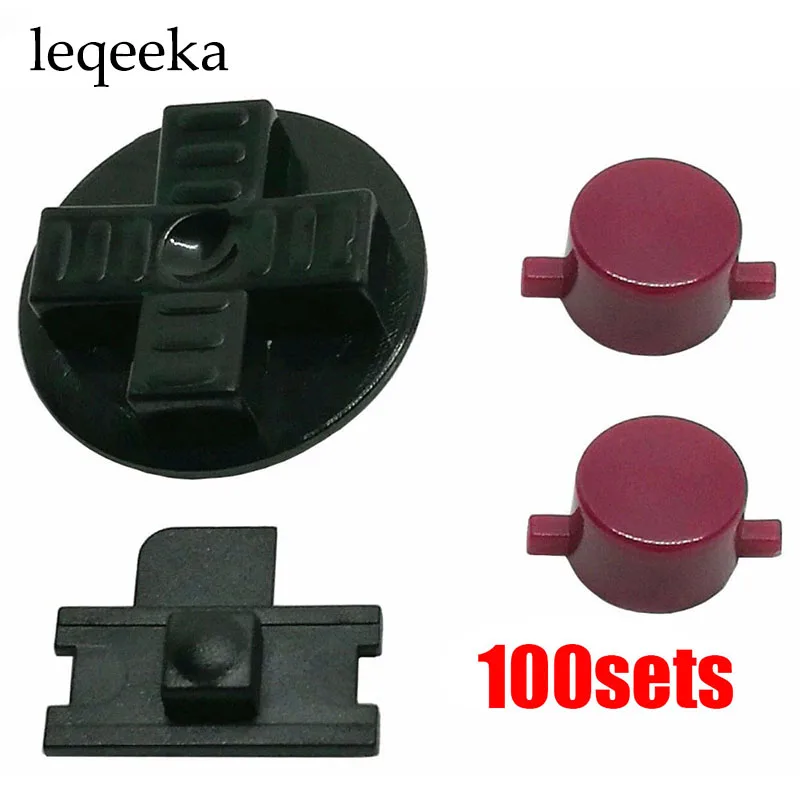 100sets Red & Black Buttons For Gameboy Classic DMG