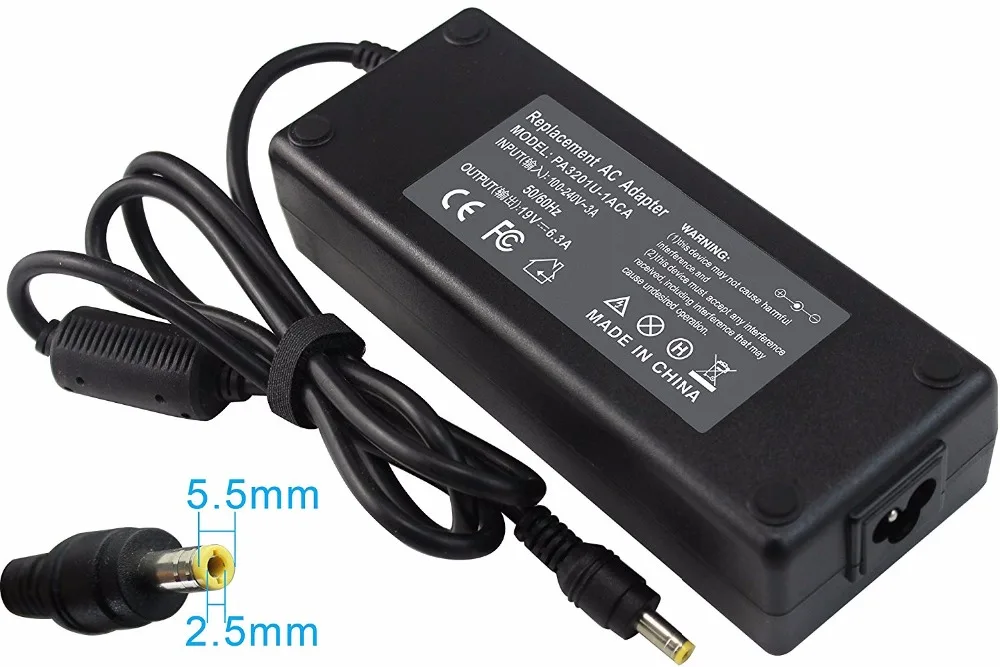 

AC Adapter Charger for ASUS / TOSHIBA / MSI 19V 6.3A 120W Power Supply