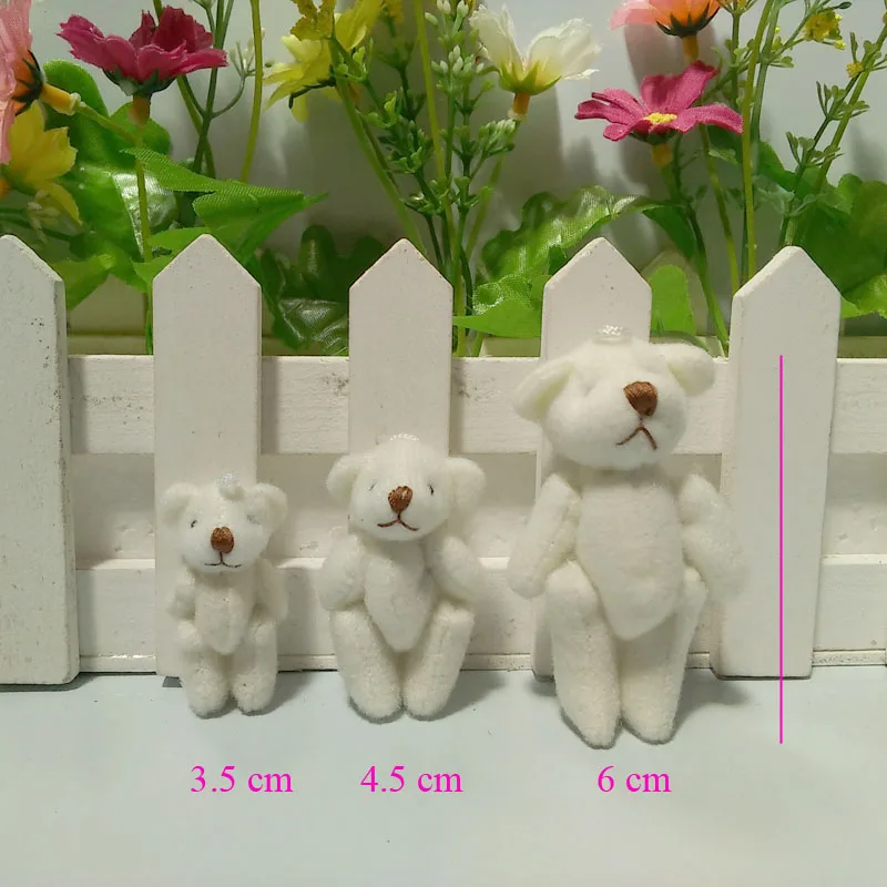 100 шт./лот 4.5 см 6 см Малый Прекрасный Чучела Плюшевый мишка лучший подарок для детей, рекламная продукция t