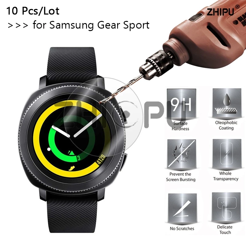 10 шт./лот 9H закаленное стекло для Samsung Gear Sport защита экрана S4 защитная пленка