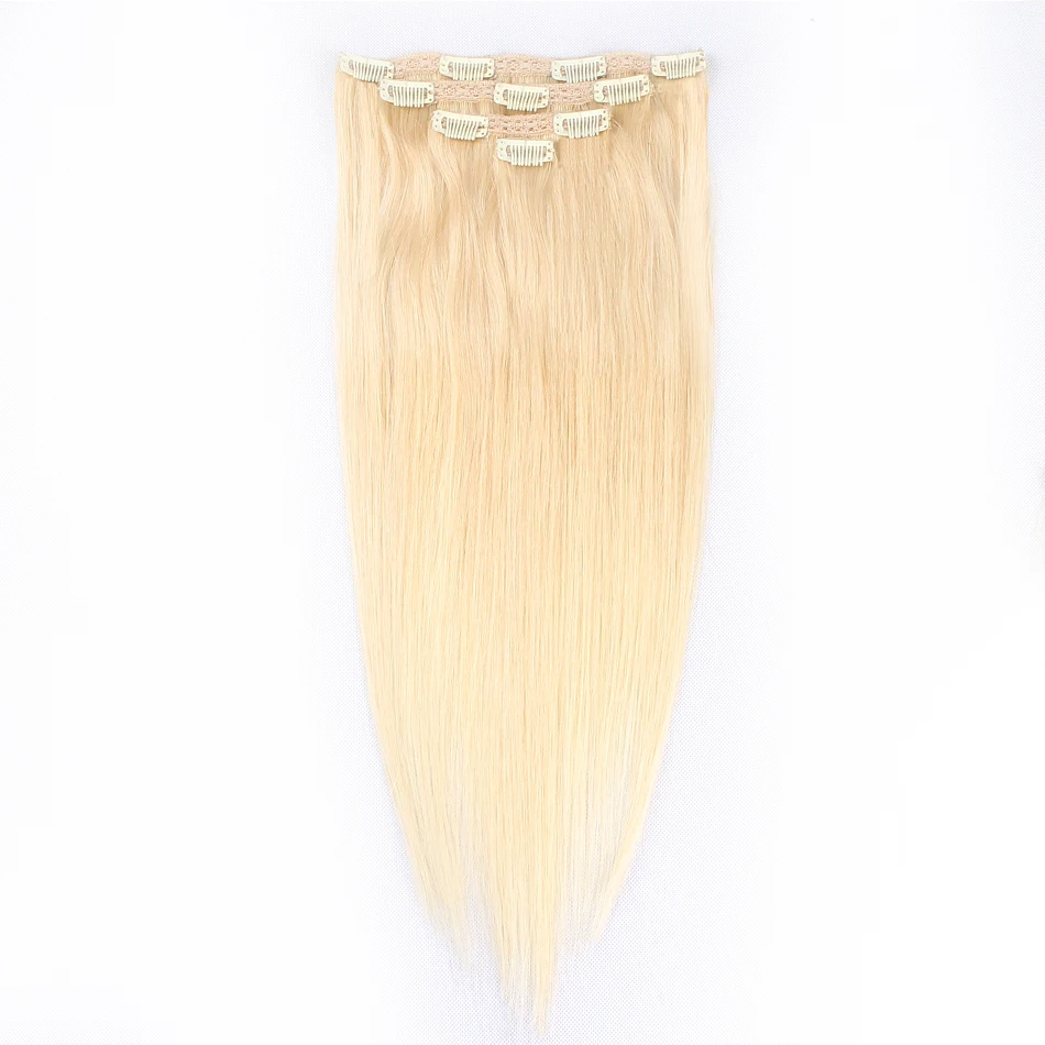Clip in hair extension Human hair bundles brazilian hair (3)