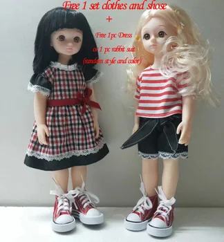 

Free shipping cheap and high quality 14"(about 35cm) big BJD cute doll christmas gift lovely toy for girl's birthday