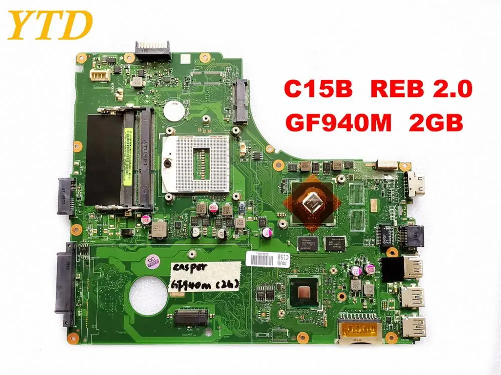 Оригинальный Для PEGATRON K56L C15B Материнская плата ноутбука REV 2 0 GF940M Гб испытанное