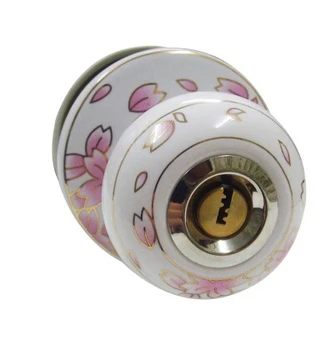 

Ceramic lock the door when indoor European ball lock hold hand lock copper core S-016