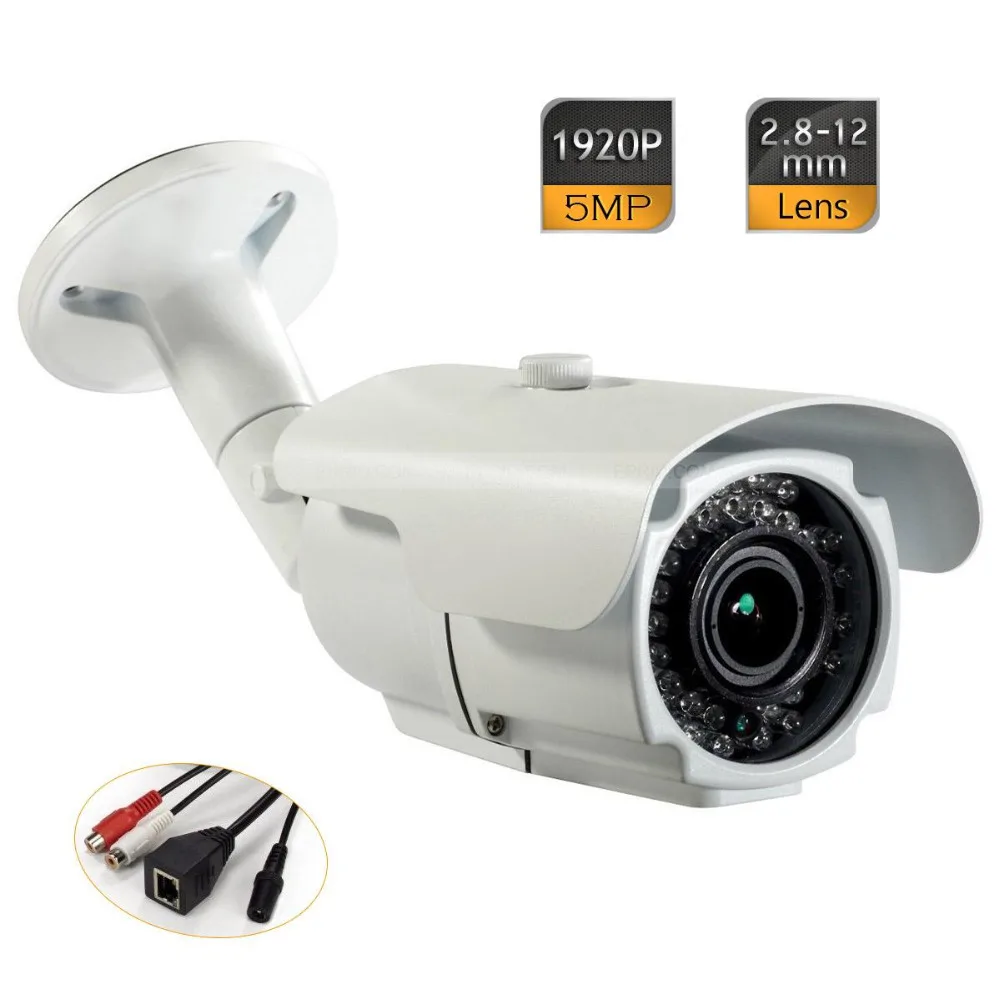 

Network 5.0 Megapixel@10fps 3MP@15fps 1080P IP Camera Varifocal 2.8~12mm