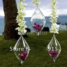 Свадебный цветок ваза-Террариум Висячие каплевидные стеклянные ваза вечерние украшения диаметр 8* H 17 см