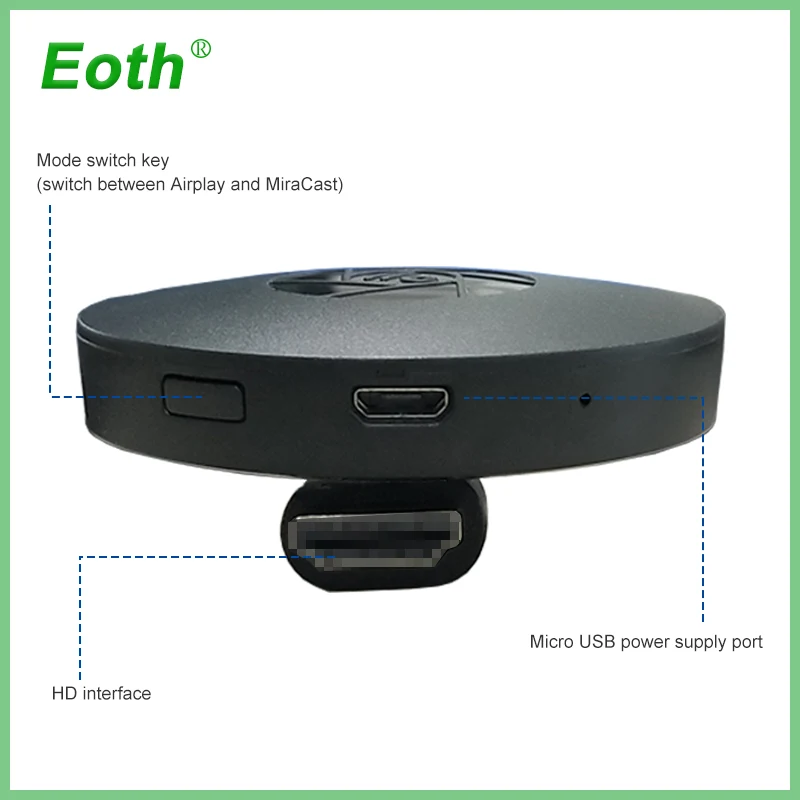 

Miracast HD Media Video Streamer 2nd Generation Wireless TV STICK WIFI Airplay DLNA Mirroring for google phone iOS