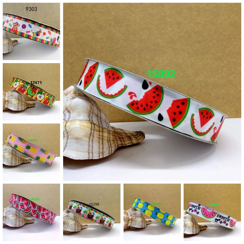 

Free shipping 2016 new arrival ribbons Hair Accessories ribbon 10 yards printed grosgrain ribbons 15892