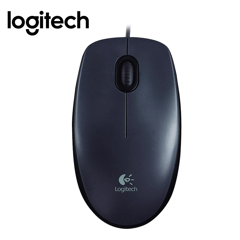 Logitech M90 1000 точек/дюйм Проводная USB оптическая мышь Эргономичный дизайн ноутбук ПК