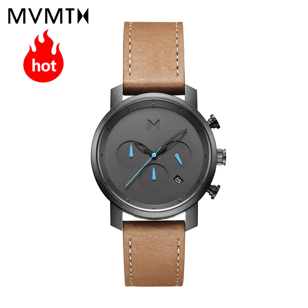 

MVMT watch|Official website Authorized Genuine fashion students men's watch with leather watchband / steel watchband watch 40mmd