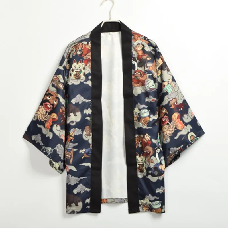 Новое поступление японское кимоно Yukata мужское кардгаин женская короткая верхняя