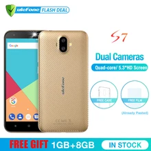 Ulefone S7 1GB RAM 8GB ROM Smartphone 5 0 inch IPS HD Display Android 7 0