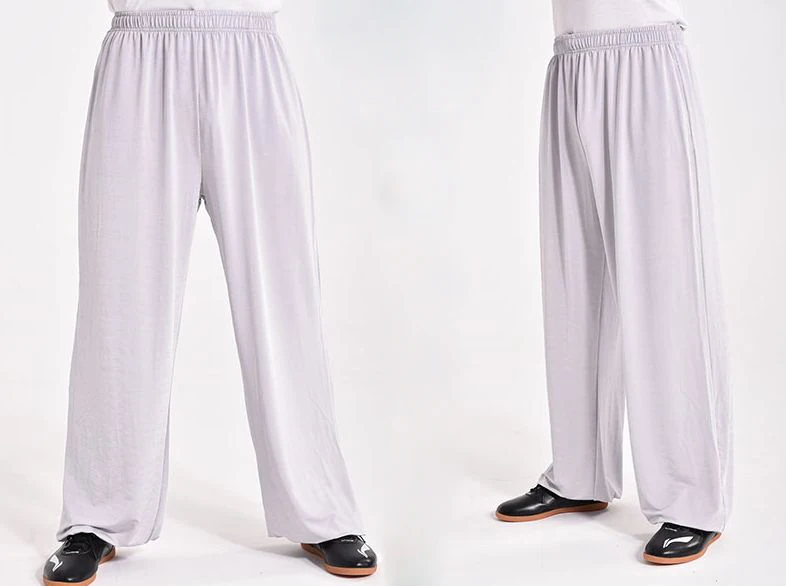 9 цветов унисекс кунг-фу Боевые искусства тренировочные брюки летние свободные тренировочные тай-чи брюки для цюань фиолетовый/оранжевый/синий