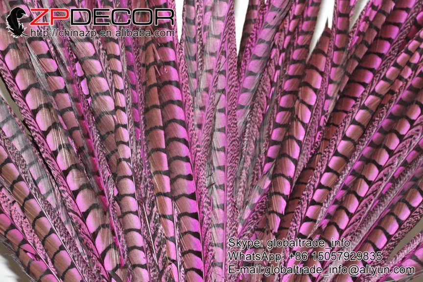 ZPDECOR 28 32 дюйма (70 80 см) 20 шт./лот окрашенные в розовый цвет женские перья из хвоста