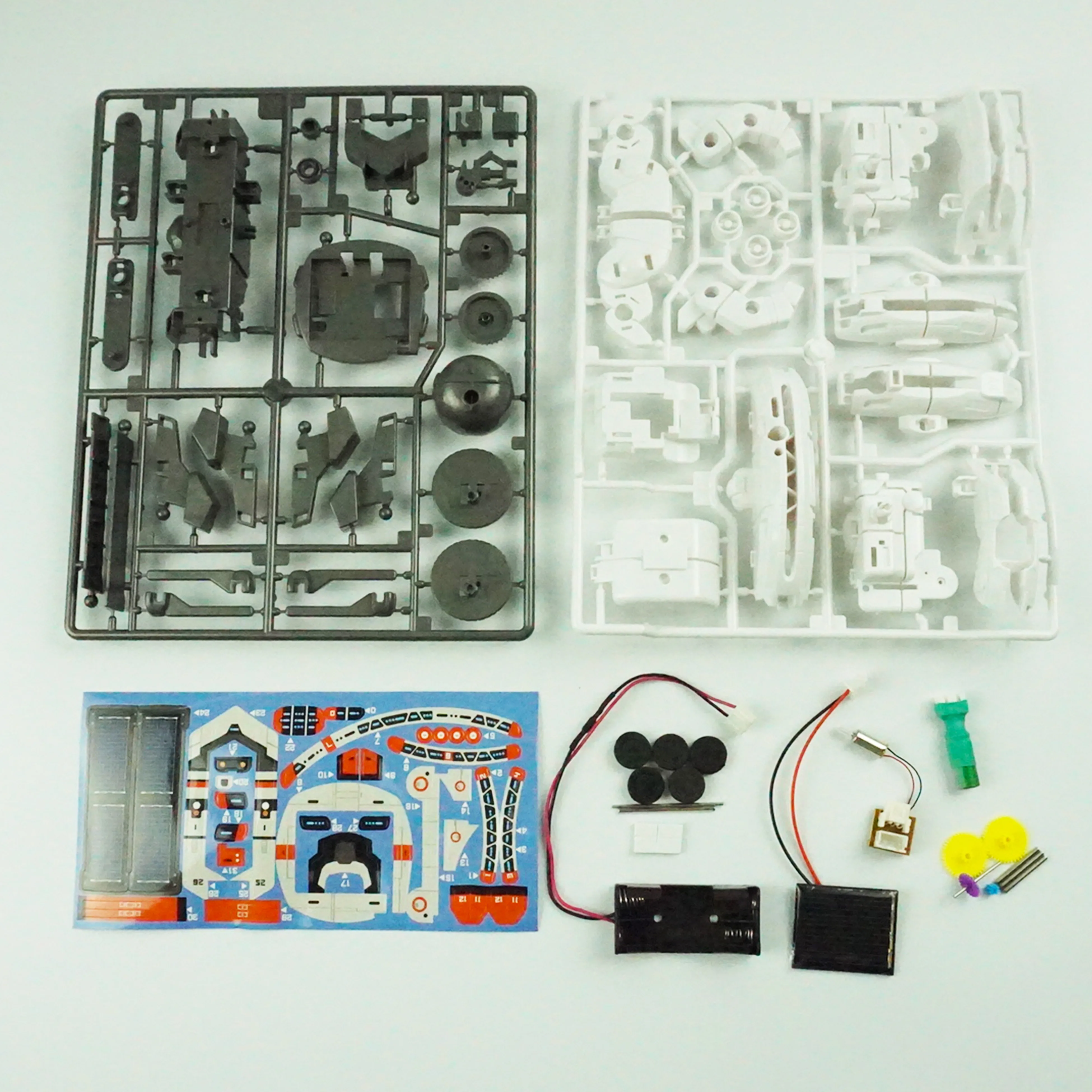 

DIY Robot Kit- Available 7 In 1 Rechargeable DIY Educational Solar Robot Space Fleet