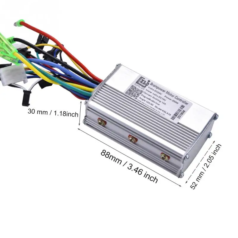 Электрический контроллер для электровелосипеда, 24 В, 250 Вт, двойной режим, бесщеточный, с литиевой батареей, для электрического велосипеда, скутера