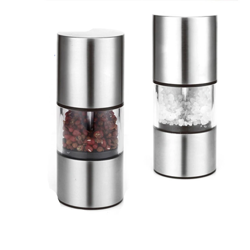 

1Pc Manual Pepper Mill Stainless Steel Salt Grinder Kitchen Accessories Pepper Grinder Kitchen Tool Kitchen Gadgets Spice Mill