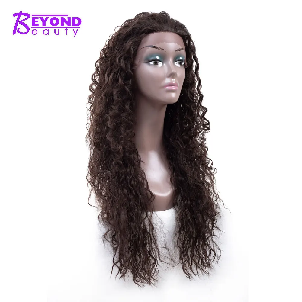 

26inch Synthetic wavy front lace wig For Women Black Beyond Beauty realistic African American Natural lace front wig synthetic