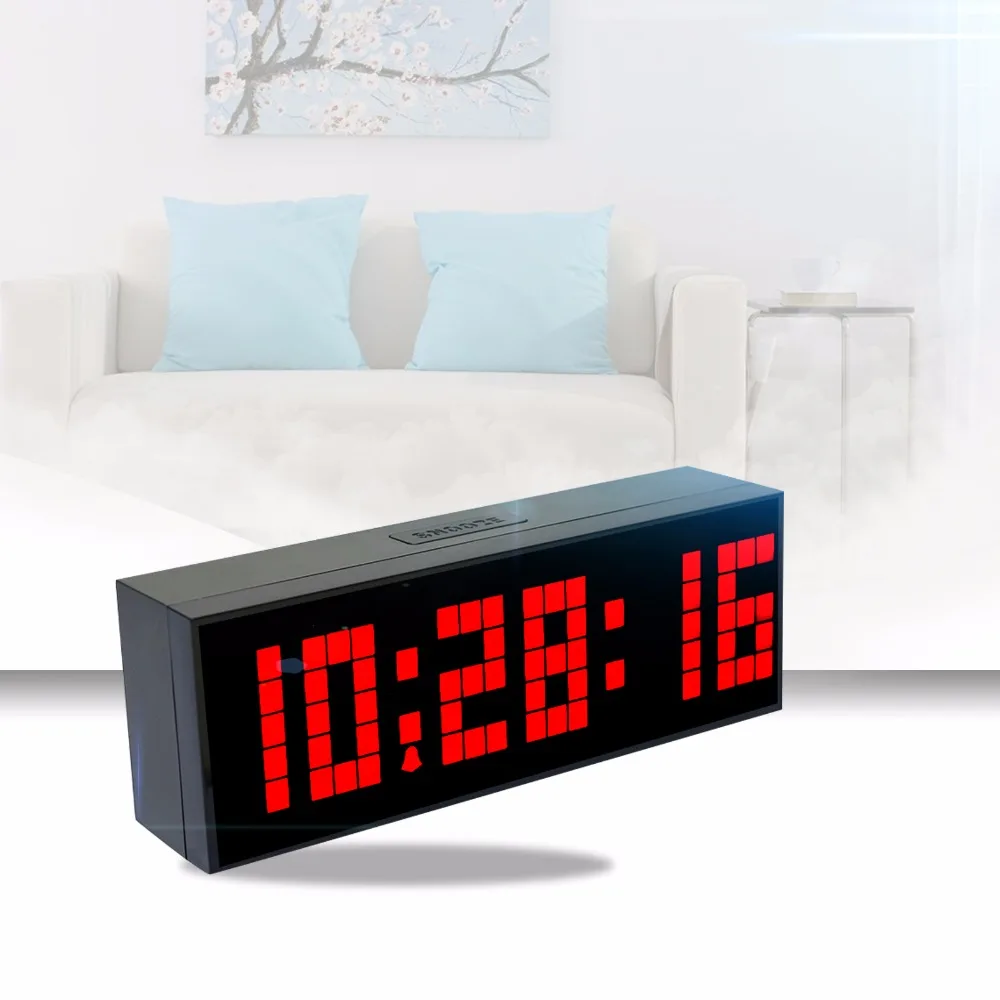 

KOSDA Multifunctional Big Digital LED Display Mirror Surface Countdown Alarm Clock Free Shipping