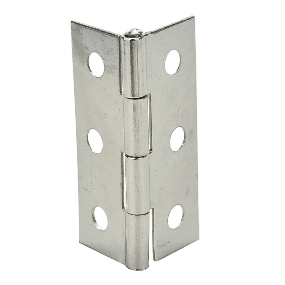 20 Pcs Silver Stainless Steel 6 Mounting Holes Butt Hinges 2.5 inches Long