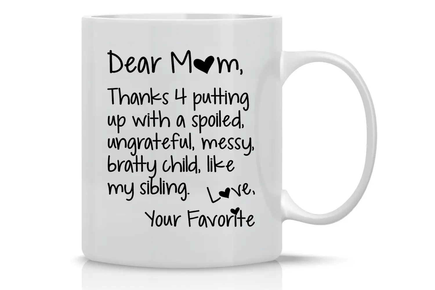 Dear Mom Thanks for Putting Up Love Your Favorite Funny Gift Mug 11OZ Coffee Perfect | Дом и сад