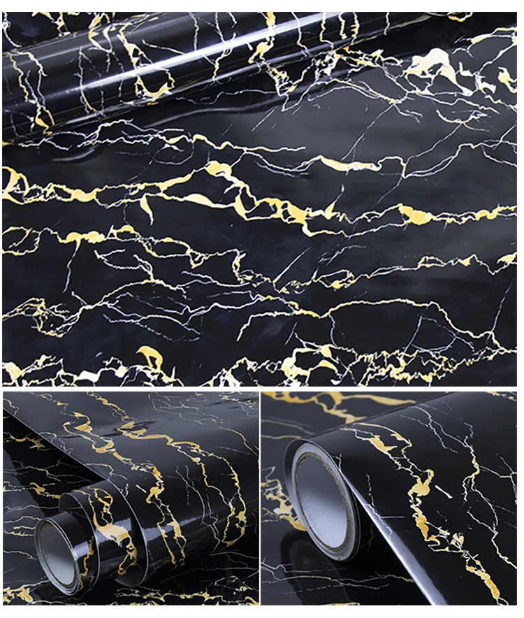 Papel de Parede Armário de Mármore Adesivos de Parede Papel Contact Vinil Auto Adesivo da Cozinha Moderno Mobiliário Mesa Gaveta Prateleira à Prova d' Água 17 High Quality self adhesive wallpaper