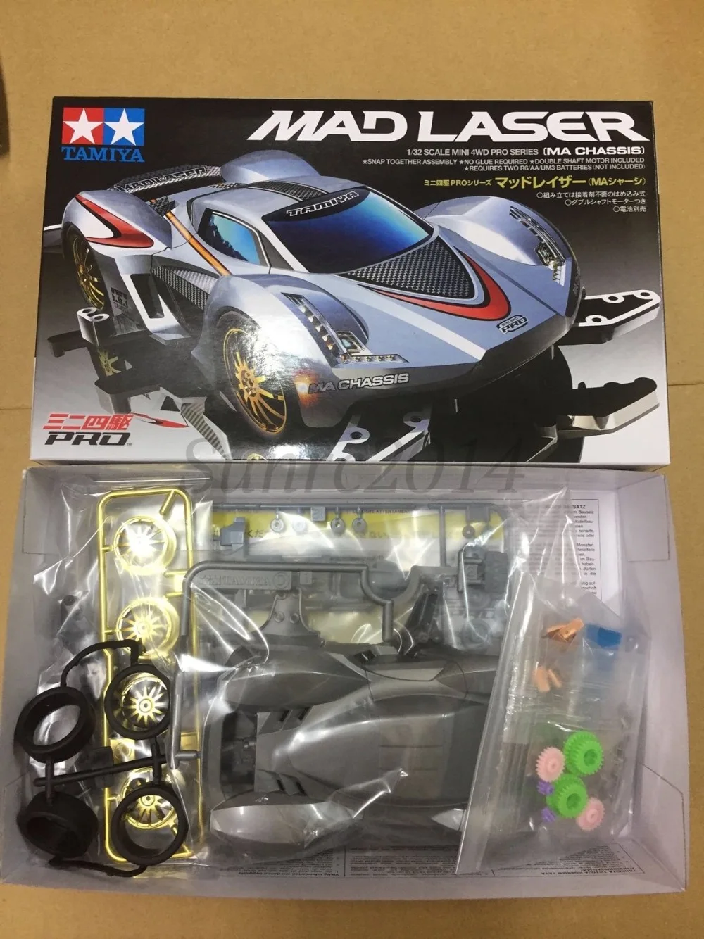 Tamiya 18648 1/32 Mini 4WD JR Mad Laser - MA набор шасси | Игрушки и хобби