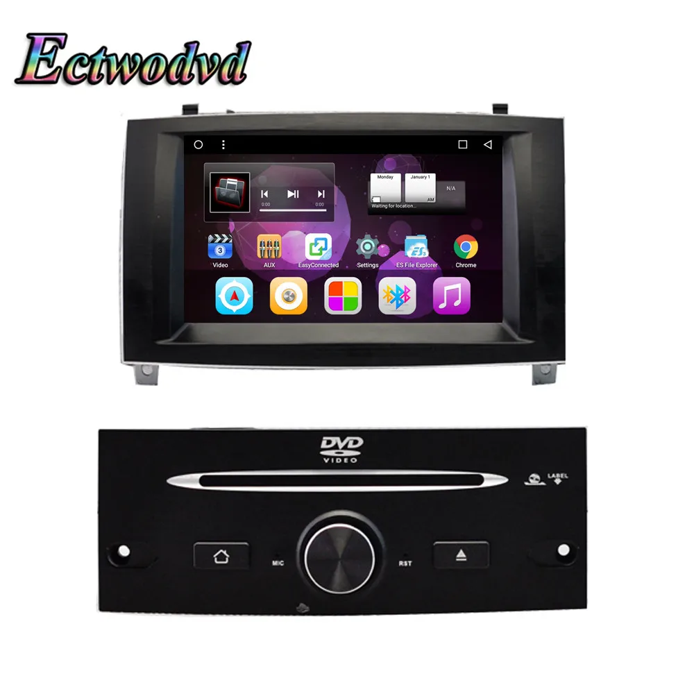 Excellent Ectwodvd 7inch Octa Core Android 8.1 Car DVD GPS Navigation Radio Stereo for Peugeot 407 2004 2005 2006 2007 2008 2009 2010 1