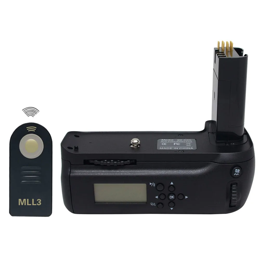 Prix pour Meike GRIP MBD80 MB-D80 LCD Minuterie Battery Grip pour Nikon D80 D90 REFLEX Numérique Caméra + ML-L3 Télécommande Prix pour Meike GRIP MBD80 MB-D80 LCD Minuterie Battery Grip pour Nikon D80 D90 REFLEX Numérique Caméra + ML-L3 Télécommande