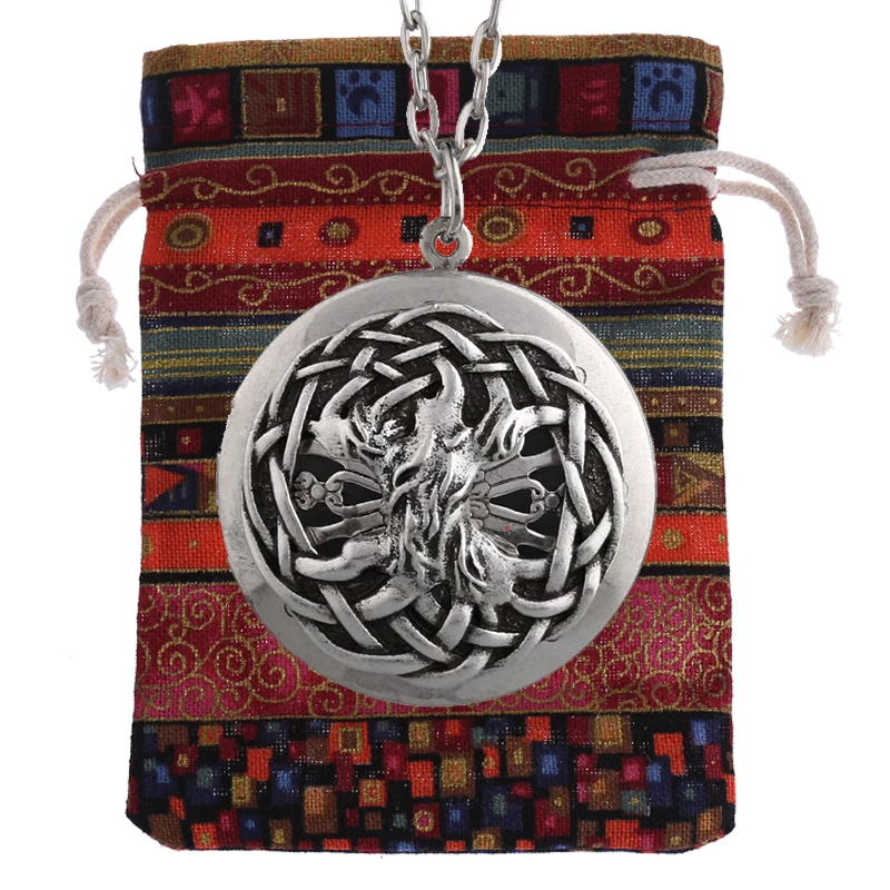 Колибри эфирное масло диффузор Медальоны кулон ожерелье Ароматерапия ювелирные изделия с льняным мешочком