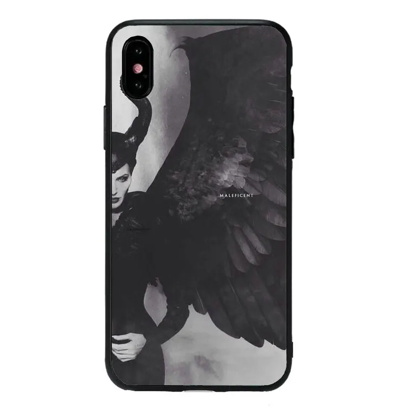 Sleeping curse Maleficent Mobile Phone Case For iPhone 11 11Pro MAX 10 X XS Max XR 5 5S SE 6 6S 7 8 Plus Soft TPU Phone Cover - Color: TPU